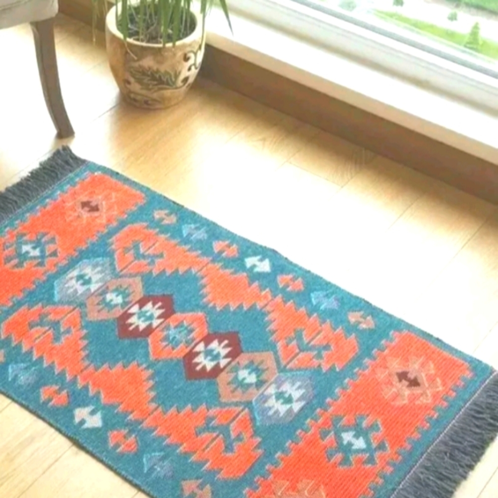 2 Small Modern Bohemian Area Rugs